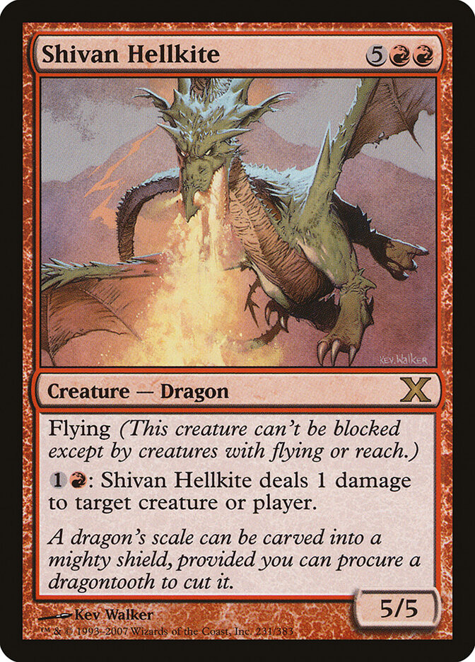 Shivan Hellkite card front