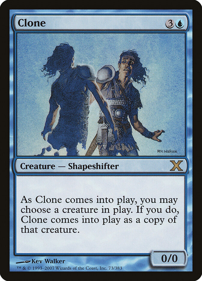 Clone card front