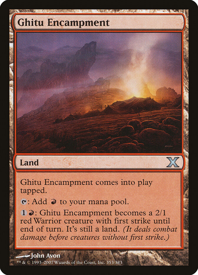 Ghitu Encampment card front