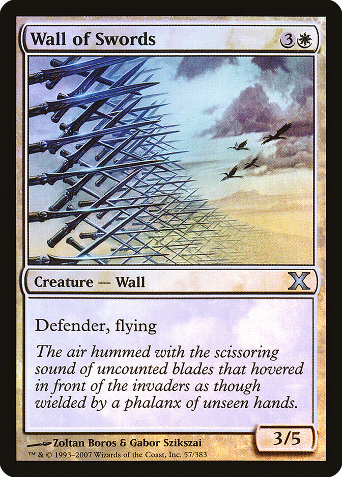 Wall of Swords card front