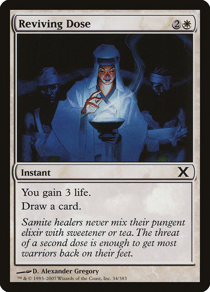 Reviving Dose card front