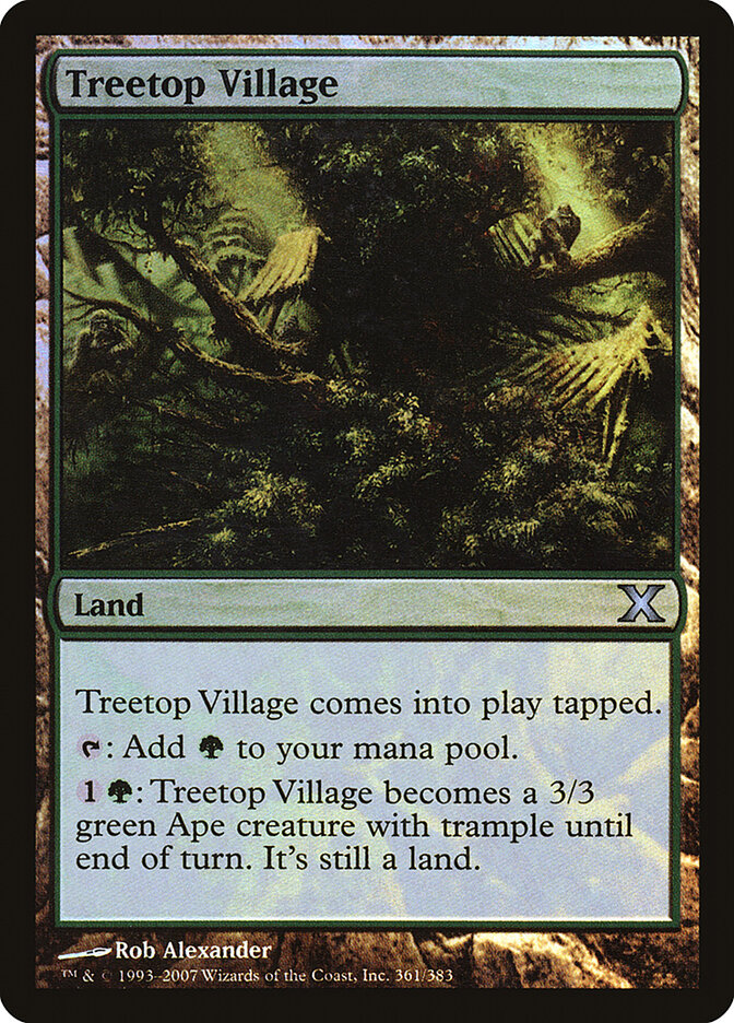Treetop Village card front