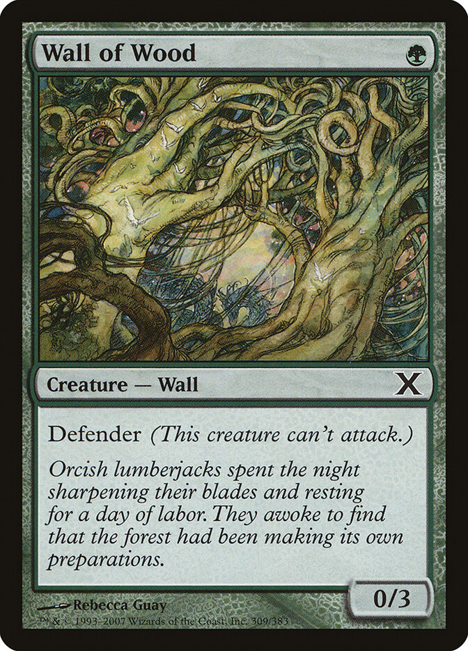 Wall of Wood card front