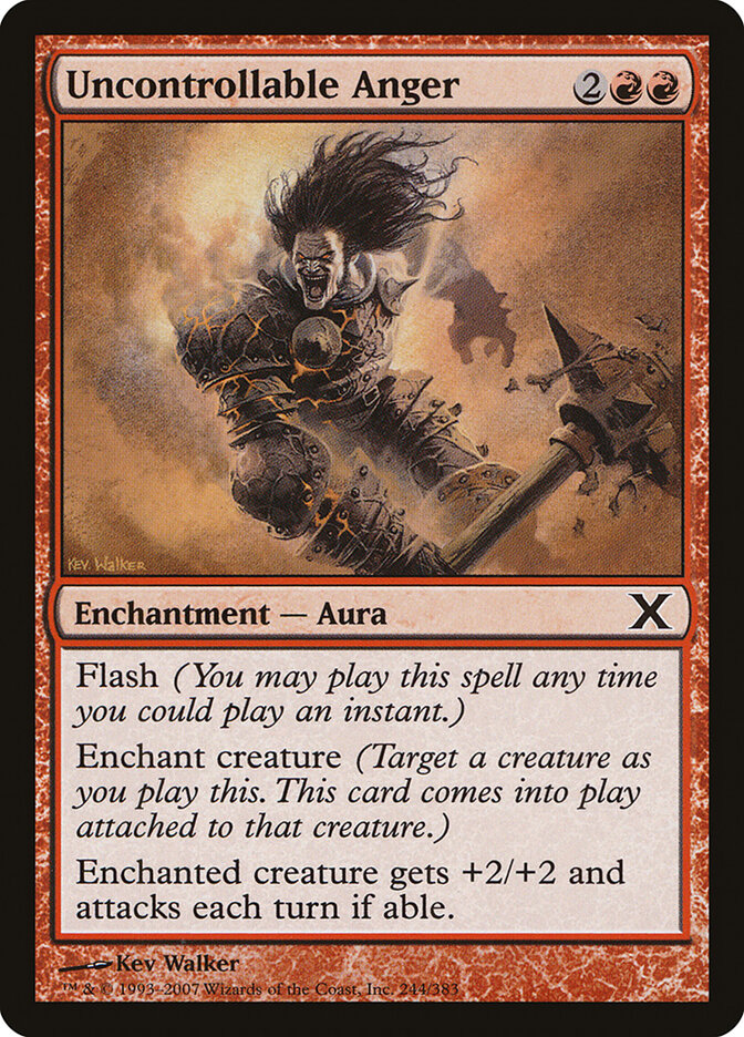 Uncontrollable Anger card front