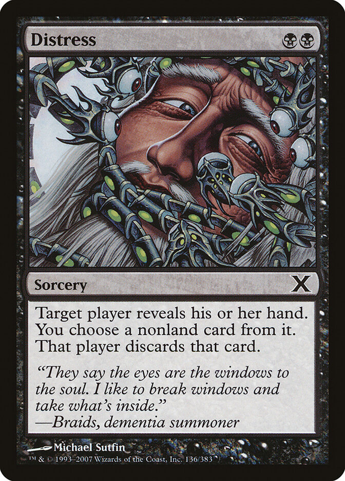 Distress card front