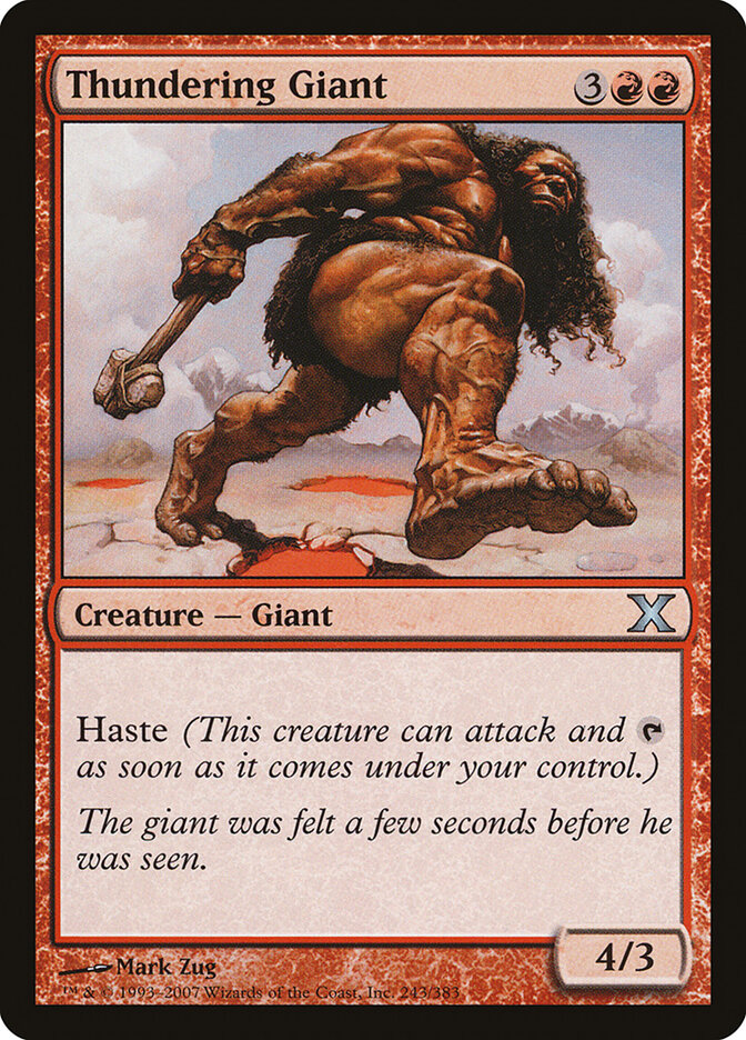 Thundering Giant card front