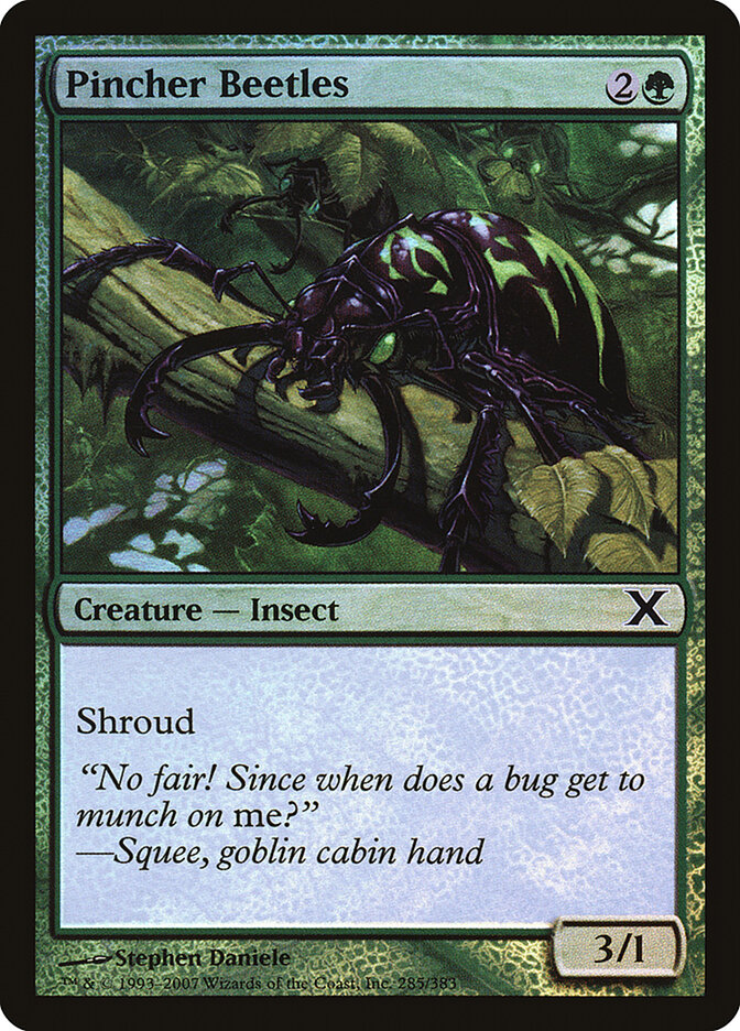 Pincher Beetles card front