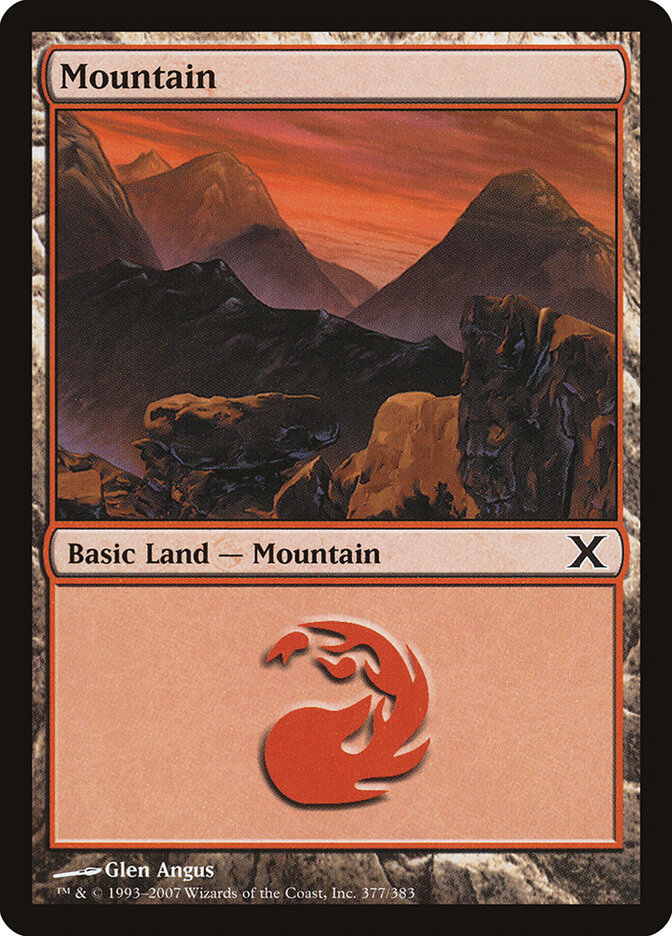 Mountain card front