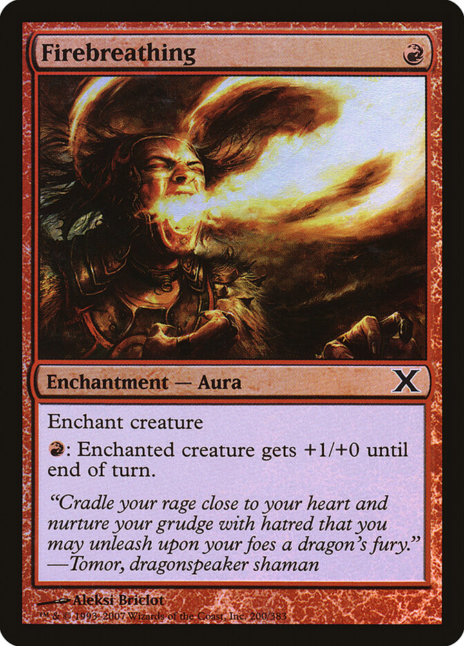 Firebreathing card front