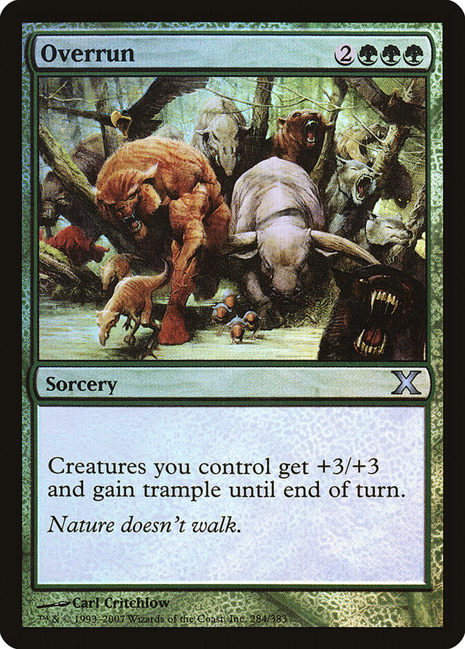 Overrun card front