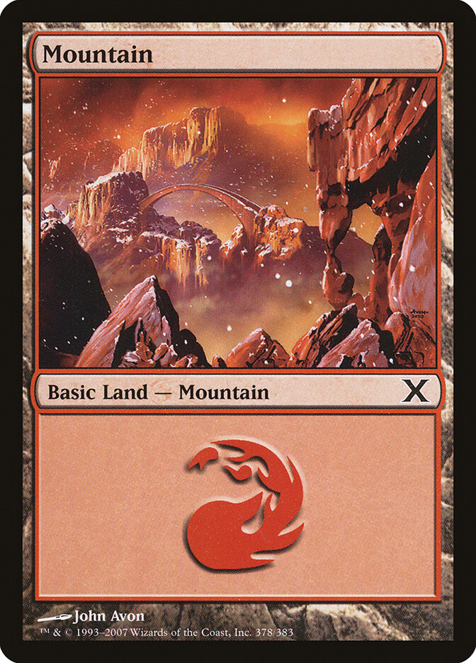 Mountain card front