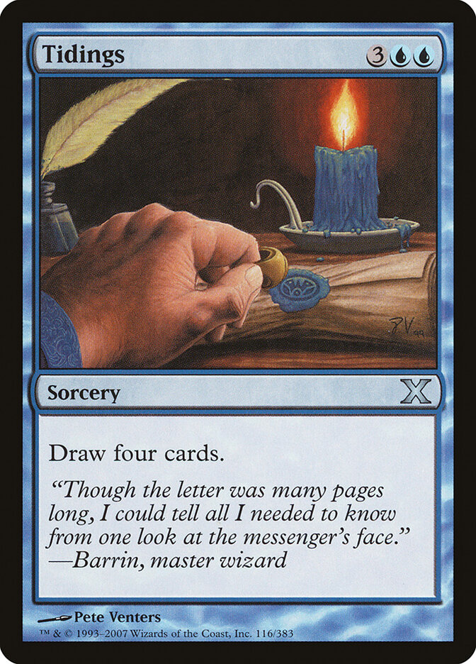 Tidings card front