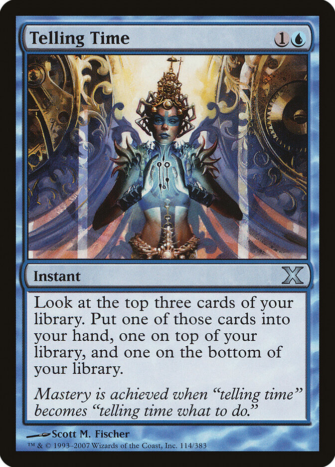 Telling Time card front