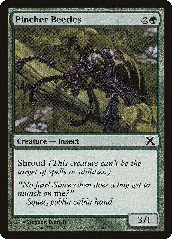 Pincher Beetles card front
