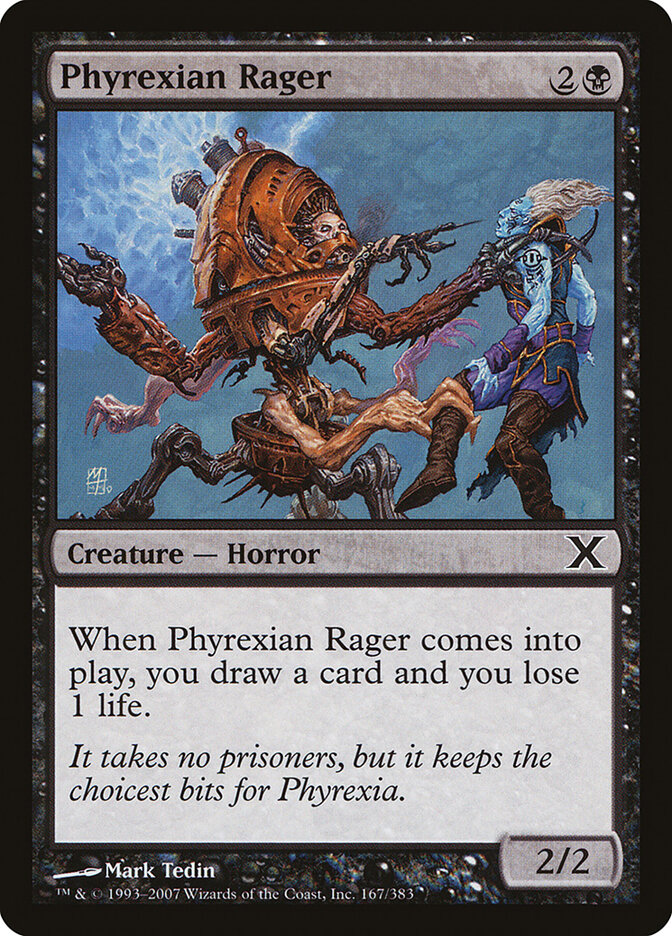 Phyrexian Rager card front