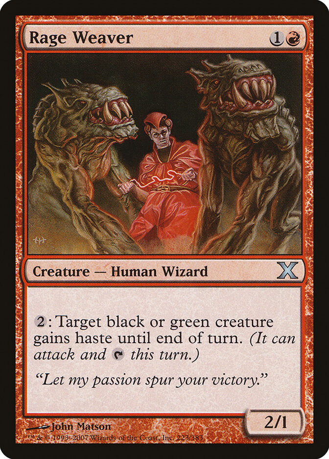Rage Weaver card front