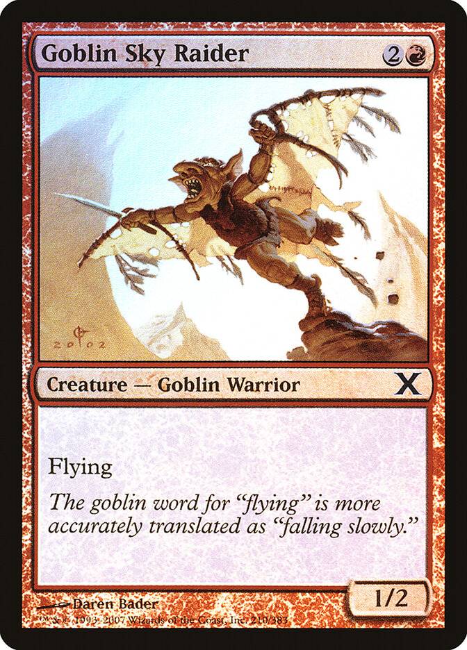 Goblin Sky Raider card front