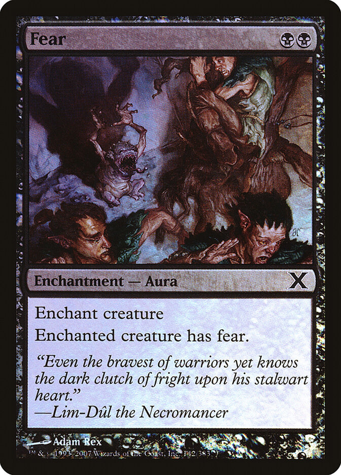 Fear card front