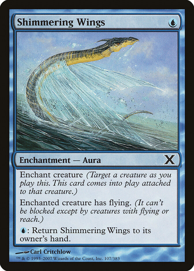 Shimmering Wings card front