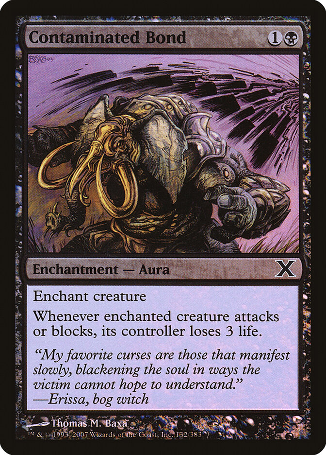 Contaminated Bond card front