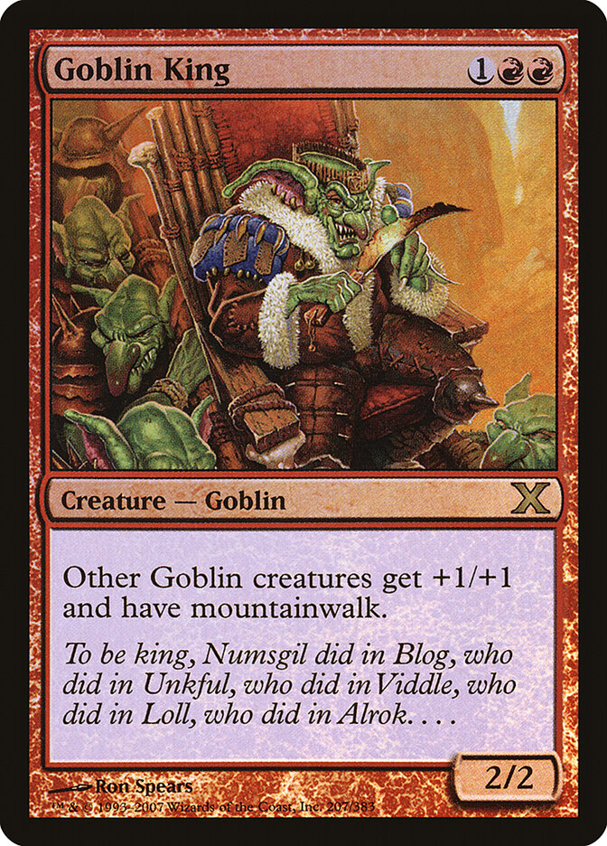 Goblin King card front