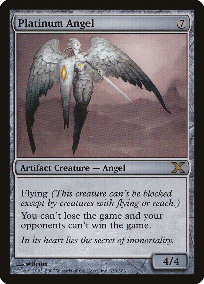 Platinum Angel card front
