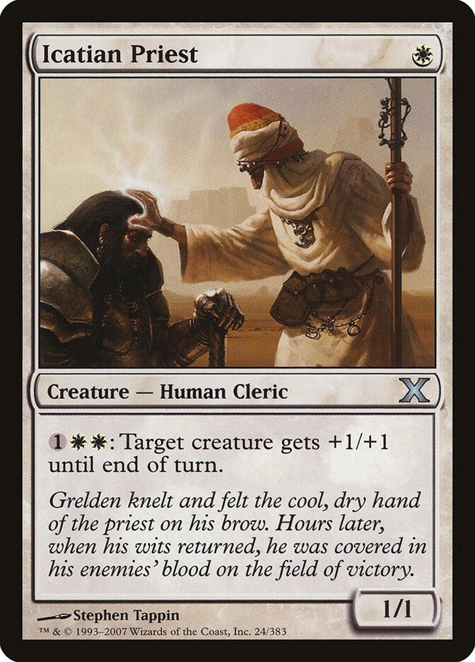 Icatian Priest card front