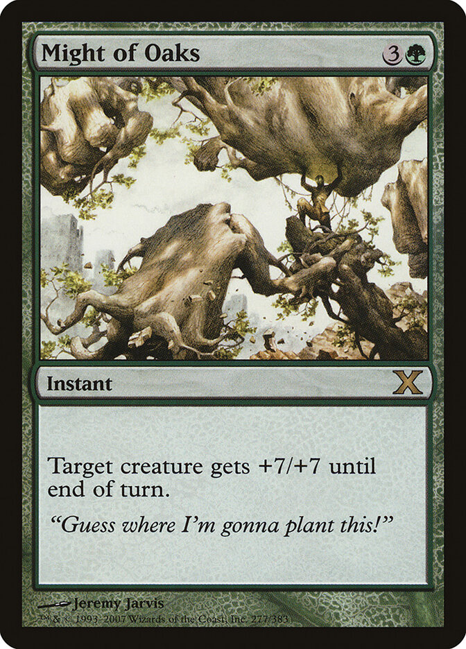 Might of Oaks card front