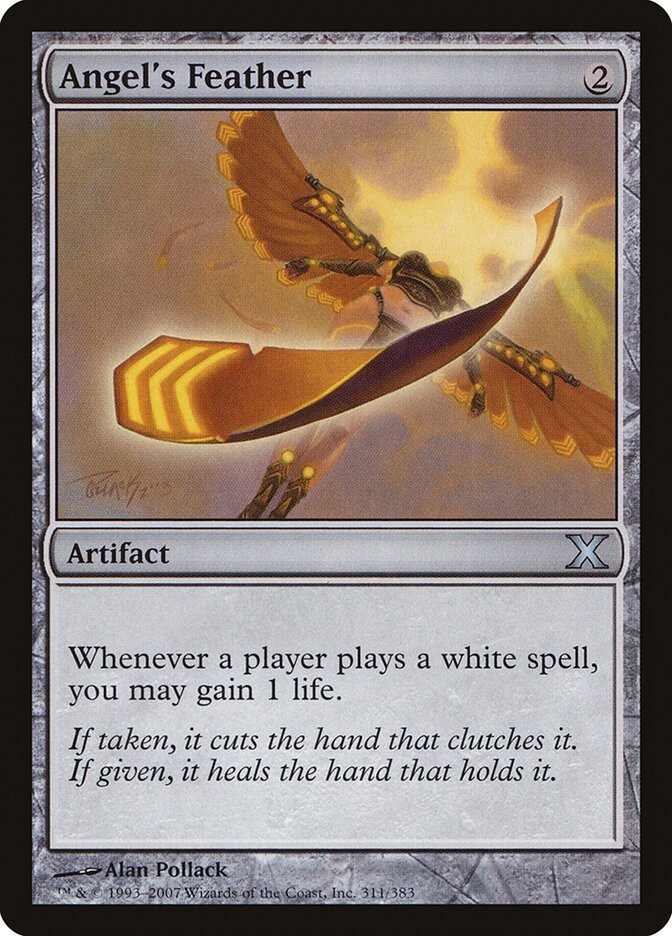 Angel's Feather card front