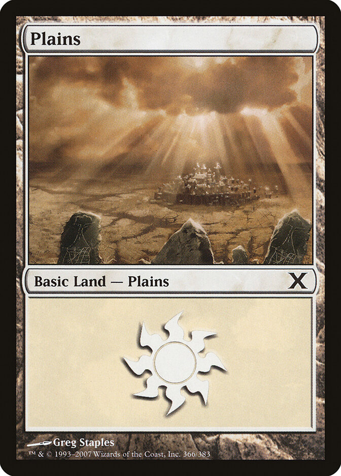 Plains card front