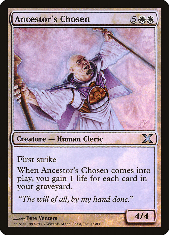 Ancestor's Chosen card front