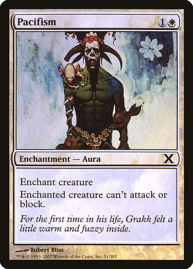 Pacifism card front