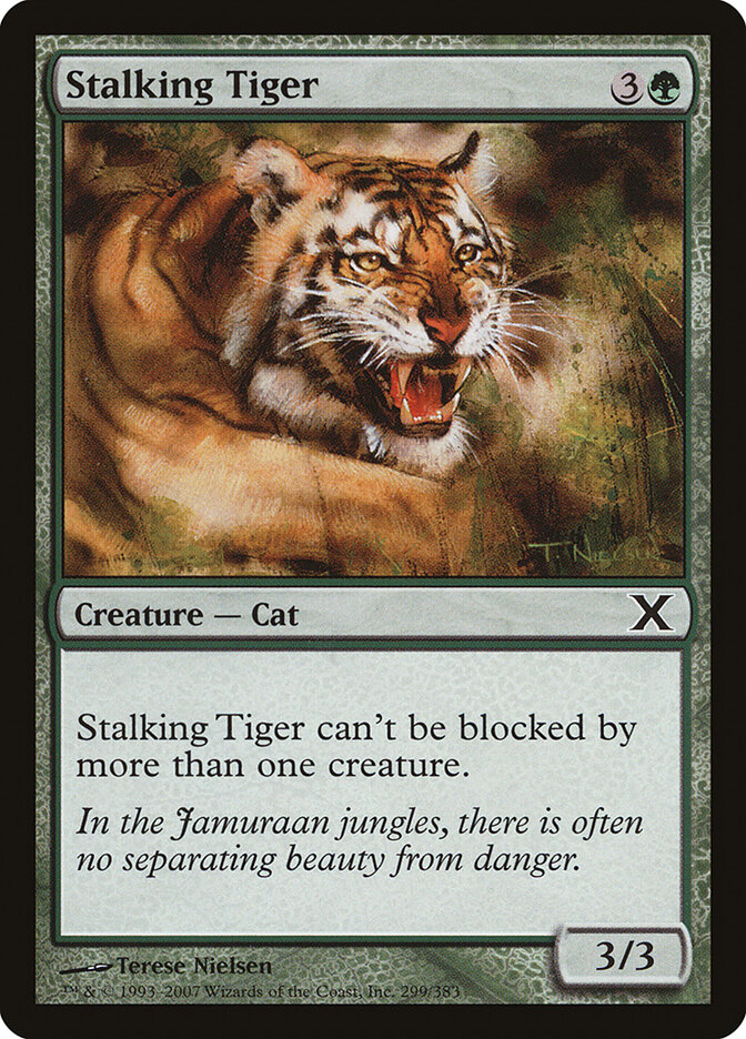 Stalking Tiger card front
