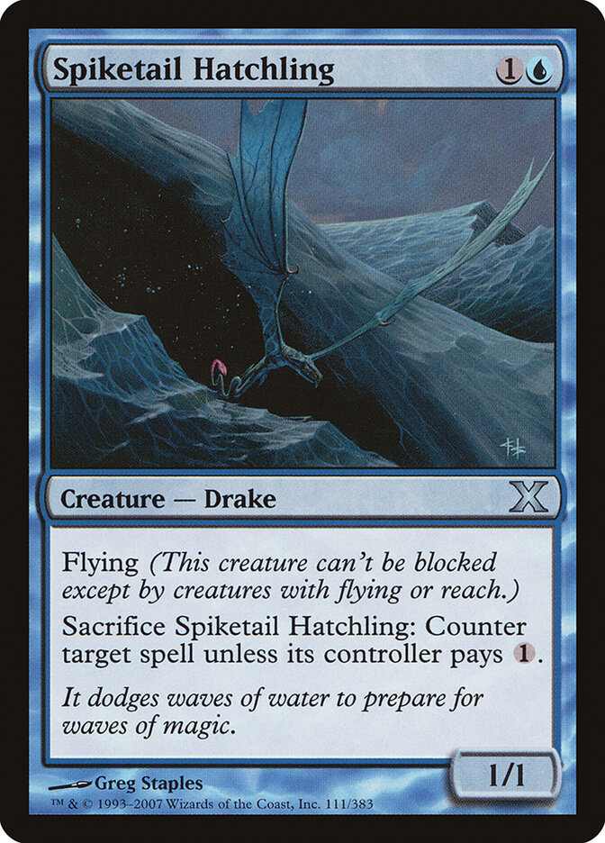 Spiketail Hatchling card front