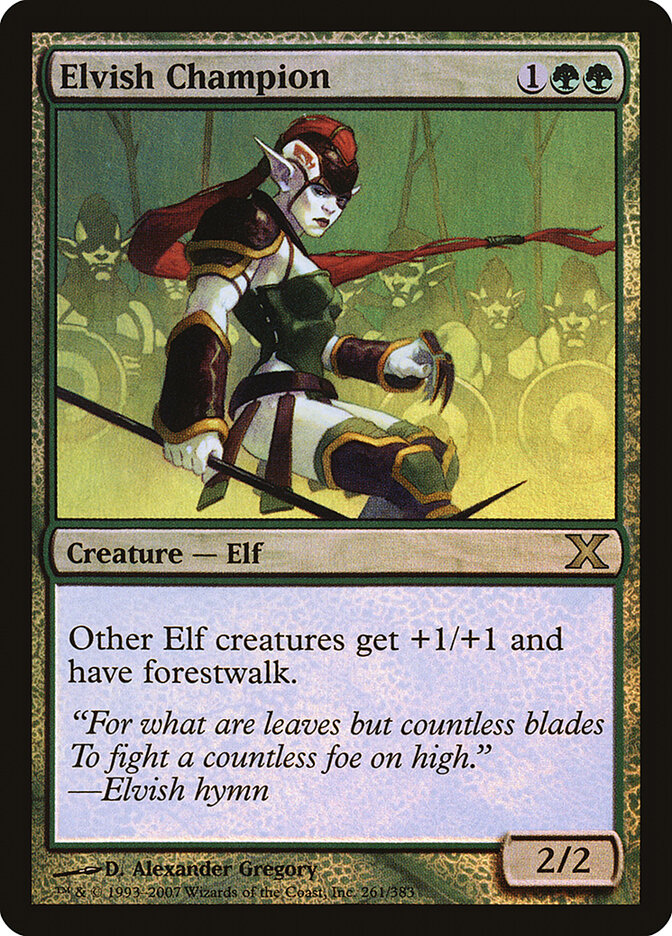 Elvish Champion card front