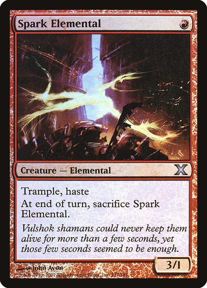 Spark Elemental card front