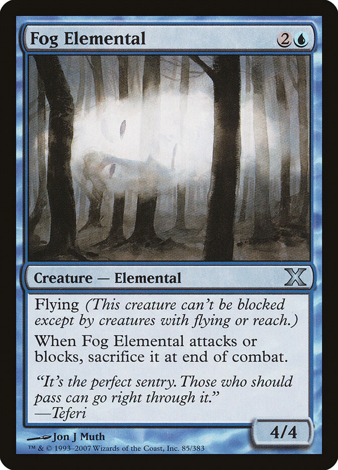 Fog Elemental card front