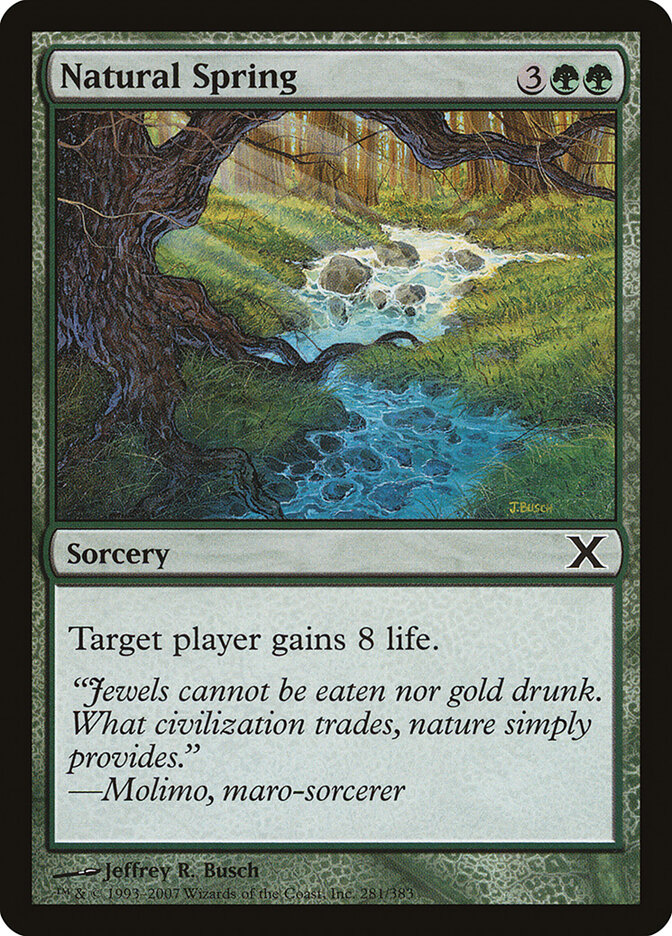 Natural Spring card front