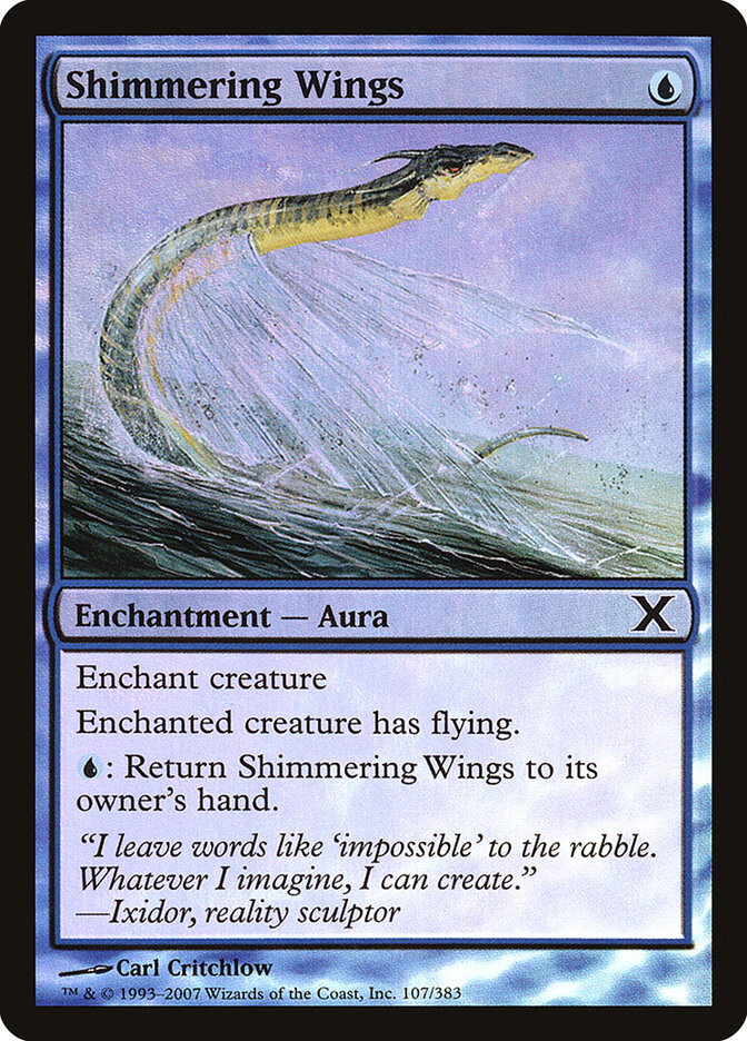 Shimmering Wings card front