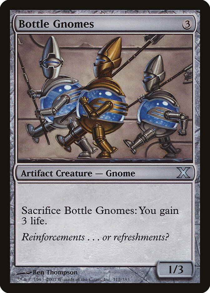 Bottle Gnomes card front