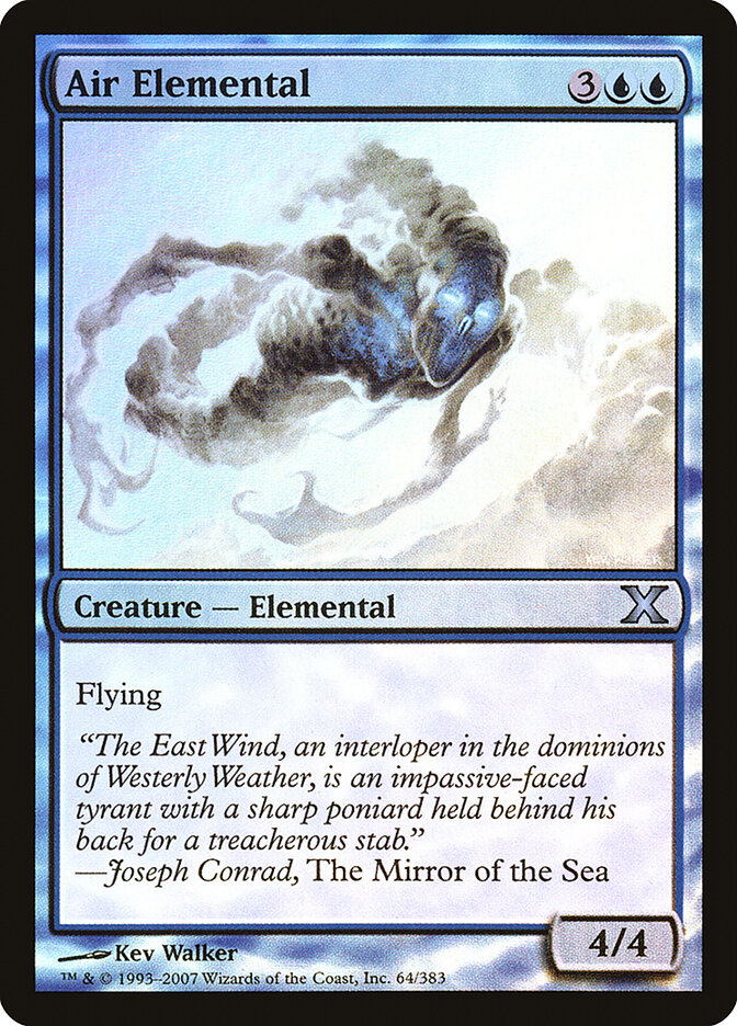 Air Elemental card front