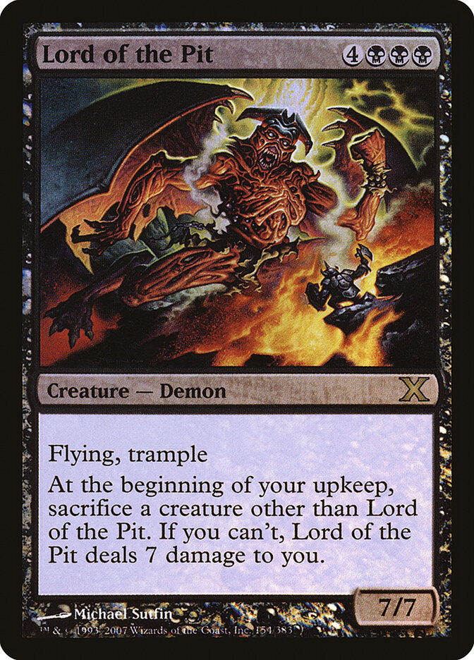 Lord of the Pit card front