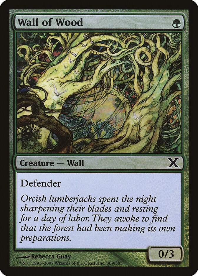 Wall of Wood card front