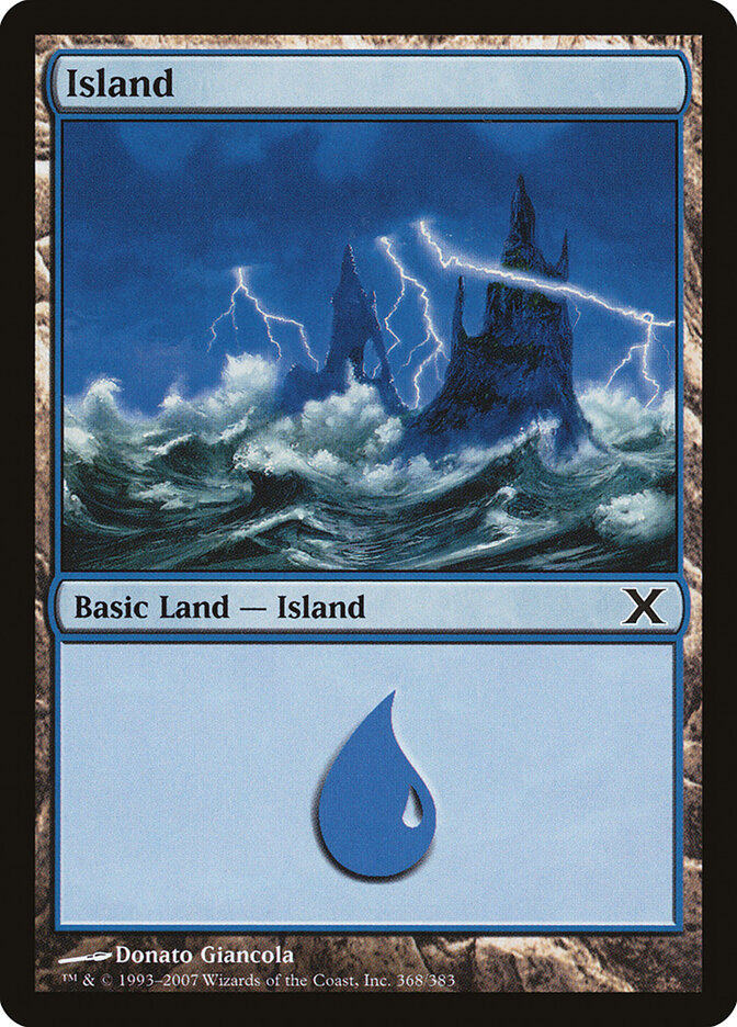 Island card front
