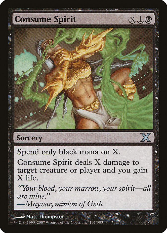 Consume Spirit card front