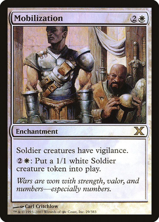 Mobilization card front
