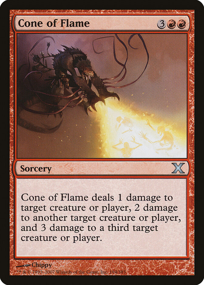 Cone of Flame card front
