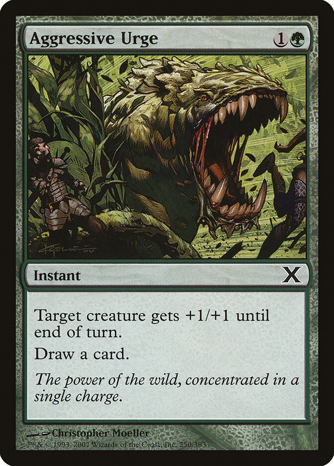 Aggressive Urge card front