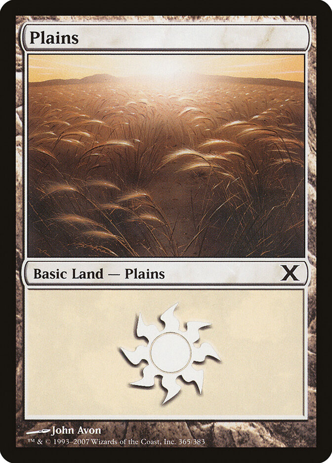 Plains card front