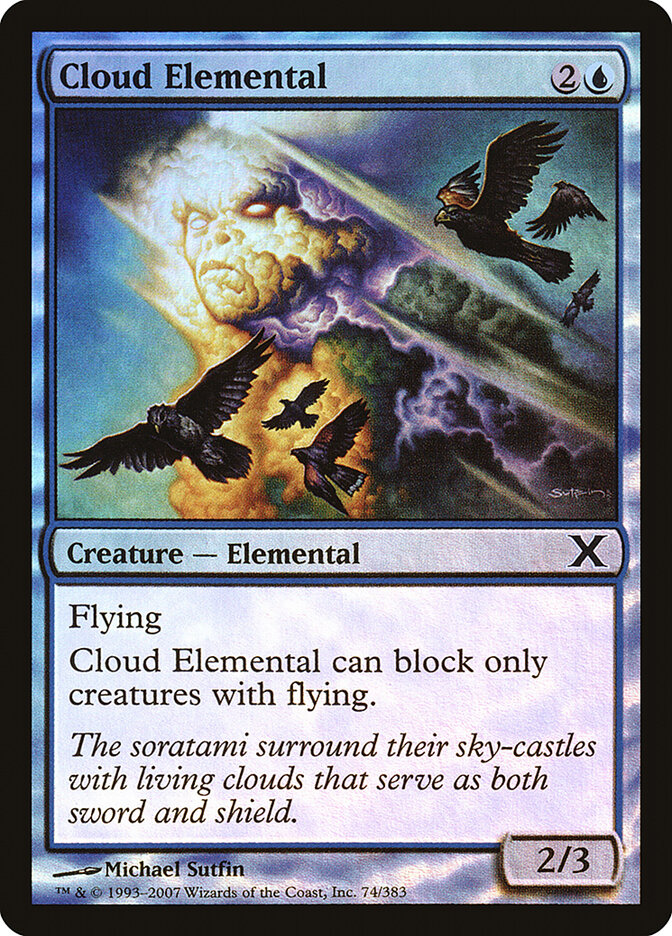 Cloud Elemental card front